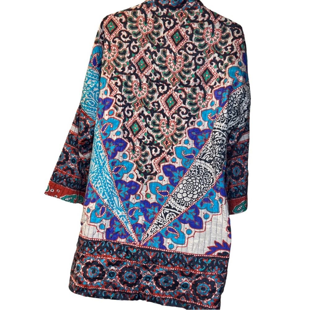 Soft Surroundings Women's Patchwork Blazer Size P… - image 2